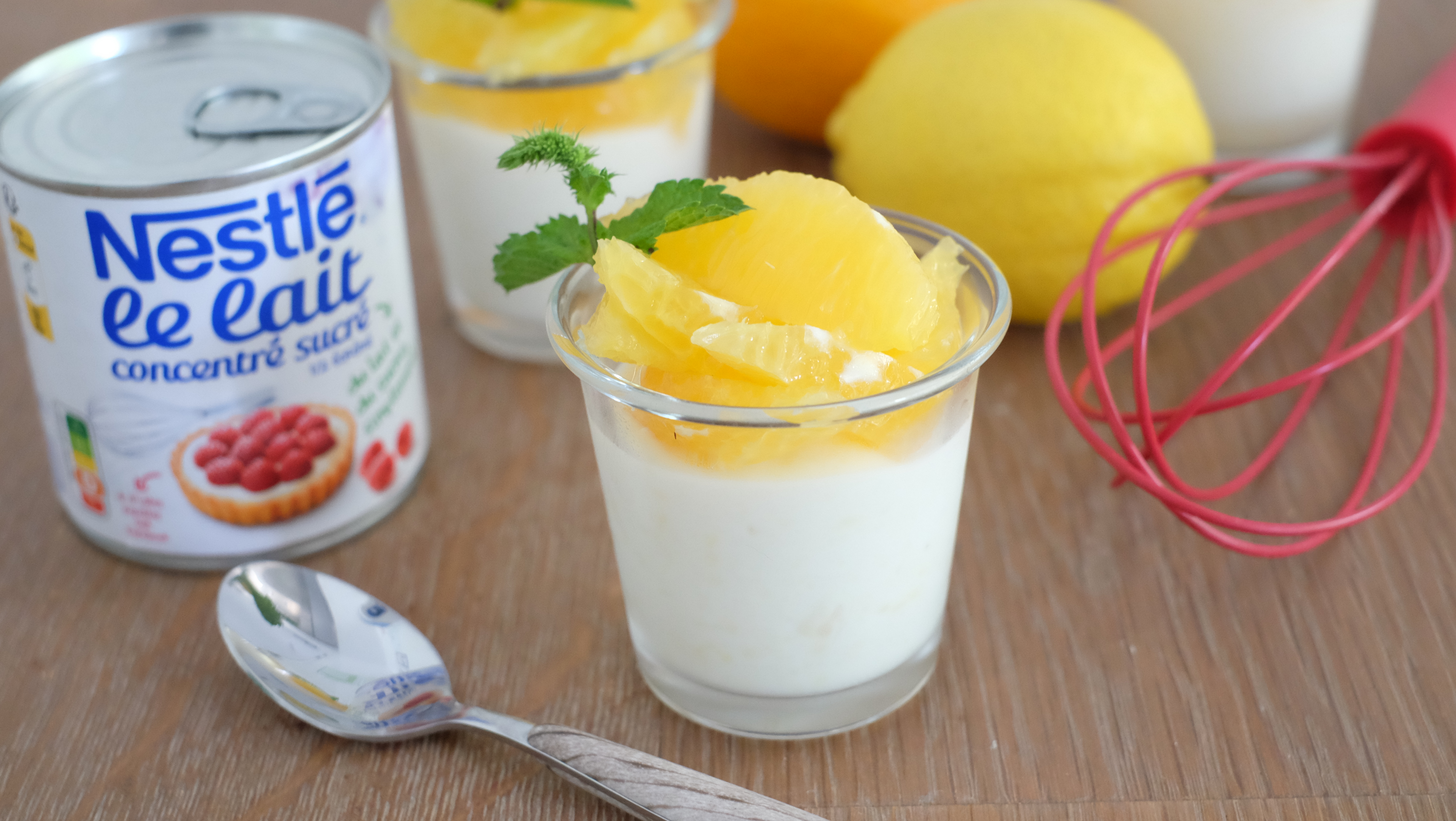 Crème au citron et oranges