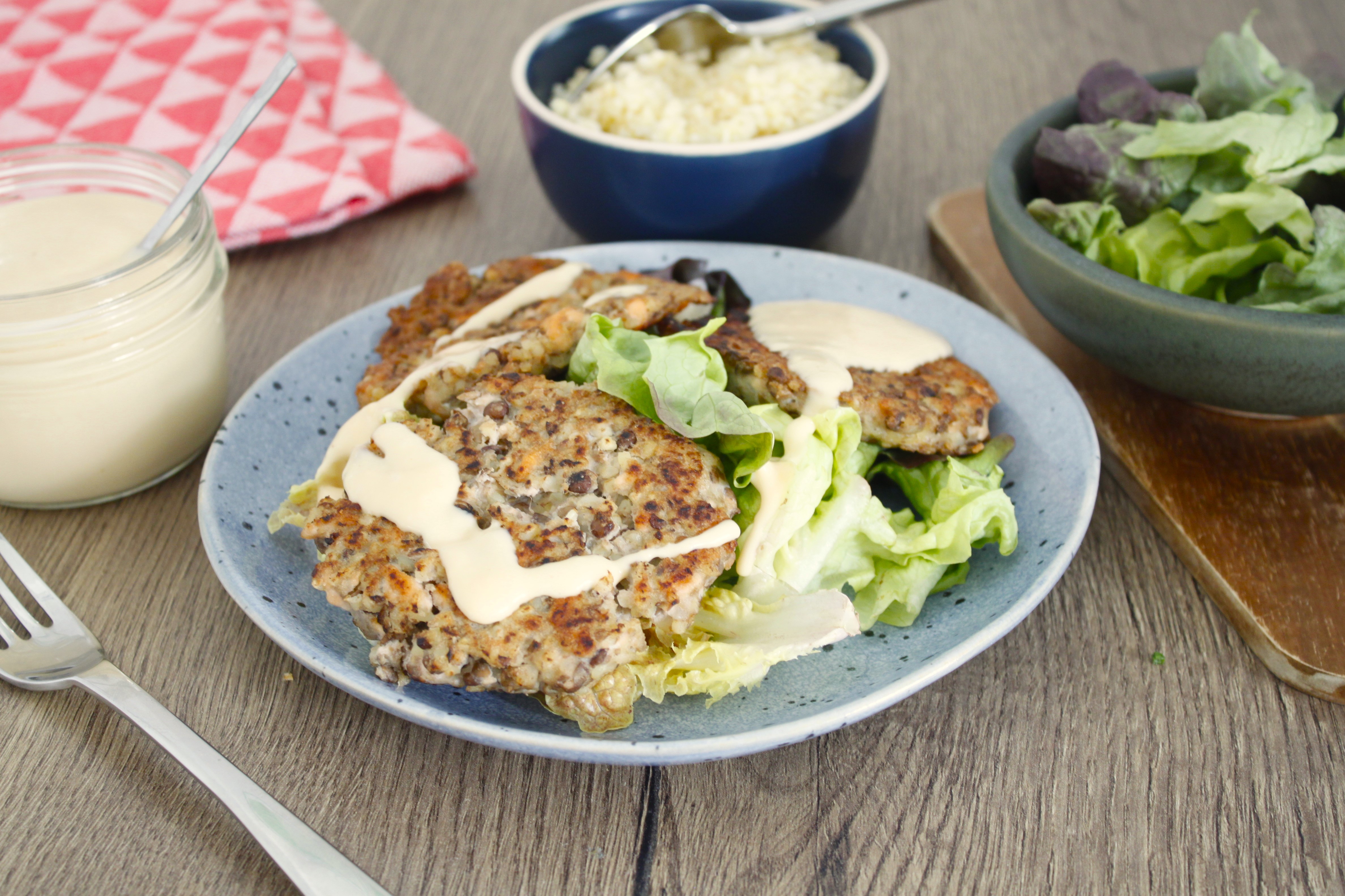 Galettes de poisson sauce beurre blanc