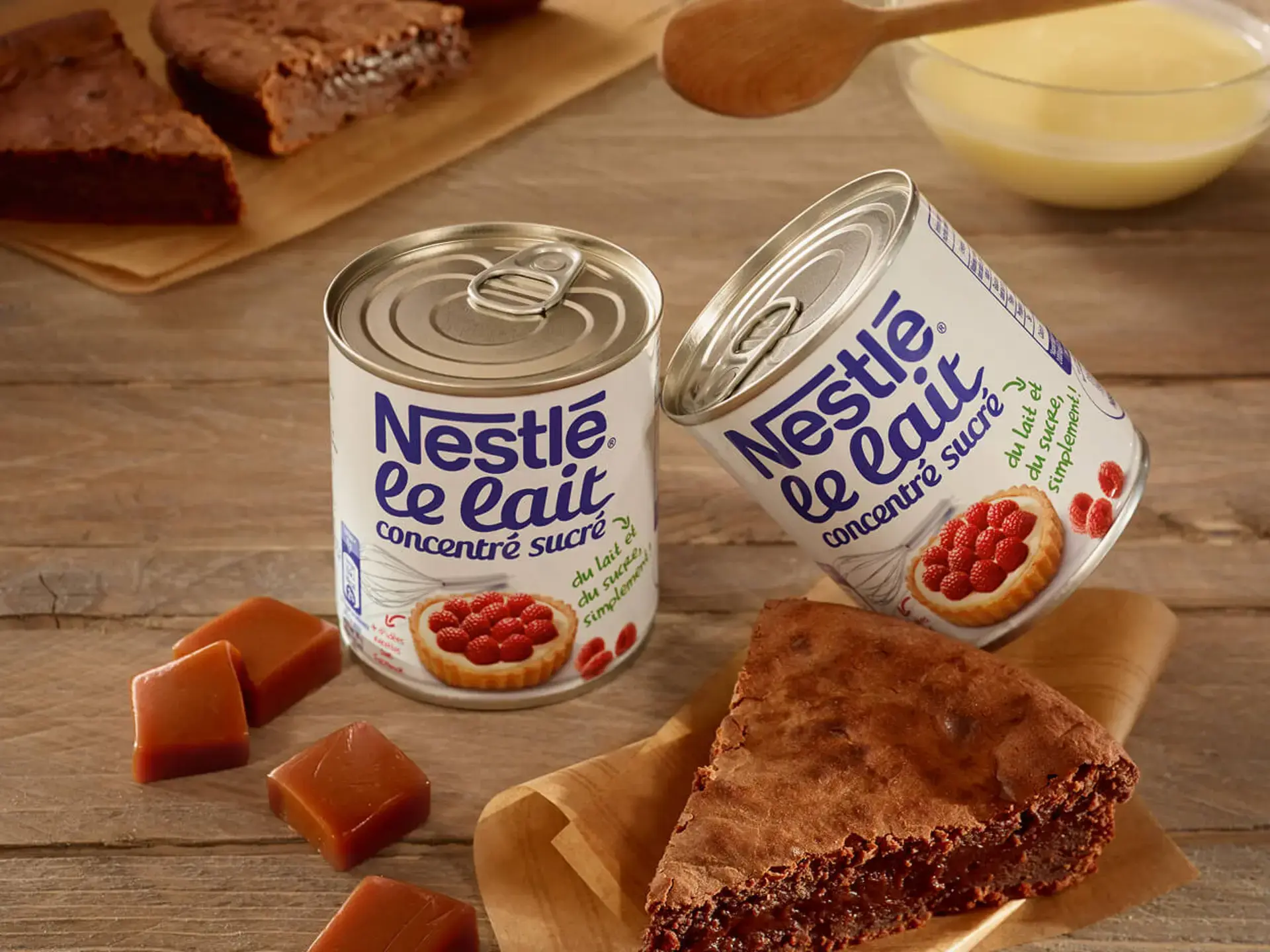 The packaging of the product of Nestlé Le Lait