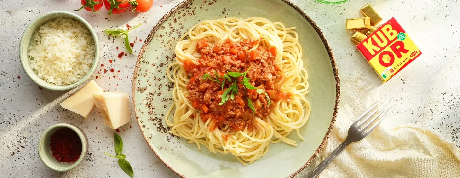 A meal of spaguetti