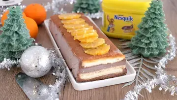 Buche glacée Nesquik à la clémentine
