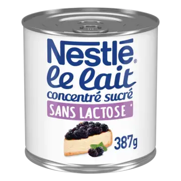 NESTLE Sweetened Condensed Milk Skim Lactose Free Can 6x387g FR