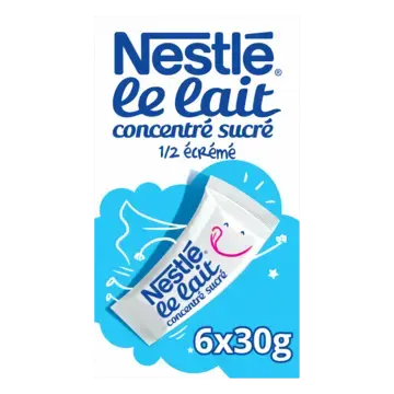 NESTLE Sweetened Condensed Milk 4% Fat Sticks Carton 20(6x30g) FR