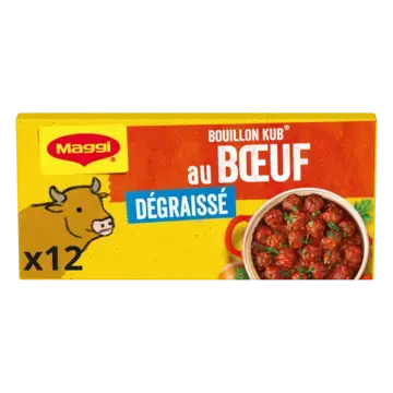 MAGGI Bouillon Beef Fat Free Carton 20x120g FR