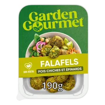 GARDEN GOURMET Spinach Falafel Peel Pack 48x190g FR