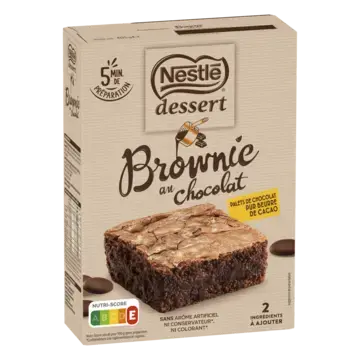 DESSERT Preparation Cake Brownie Chocolate Box 405g FR
