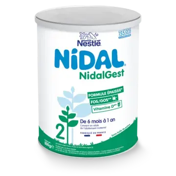 Nestlé Nidal Gest 2ème âge Lait Infantile formule épaissie - 800g