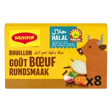 MAGGI Beef Bouillon Halal Box 8x9g FR