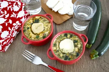 Petits gratins de courgette au chèvre