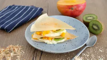 Feuilles de brick croustillantes aux fruits exotiques