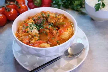 Poulet basquaise Monsieur Cuisine