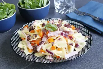 Farfalle jambon et petits légumes