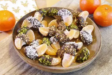 Clémentines au chocolat et fruits secs