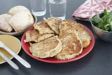 Pancakes poireaux Comté jambon anti gaspi