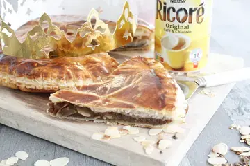 galette des rois avec ricoré amandes grillées