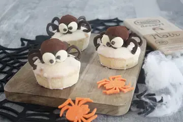 Muffins araignées au chocolat