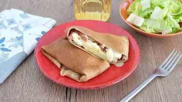Galette au sarasin façon tartiflette