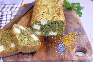 Cake vegan au lait de coco, émincés de soja, curry