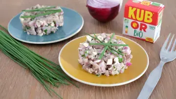 Tartare de thon citron champignons