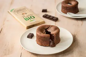 Fondant chocolat bio et fleur de sel