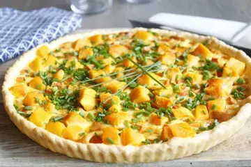 Quiche potiron carottes patate douce