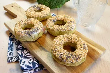 Donuts crispy aux brocolis et bacon