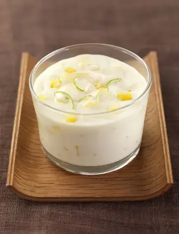 Bavarois mangue chocolat blanc (pas avant octobre 2009)