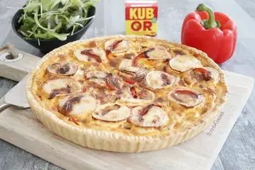 Quiche chèvre poivron