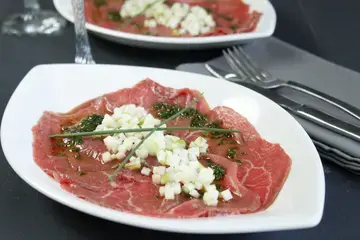 Carpaccio de boeuf pomme granny à l'Arome