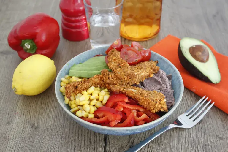 Salade mexicaine au poulet cuit au air fryer