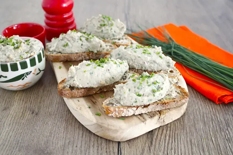 Rillettes de sardine ricotta au Kub or