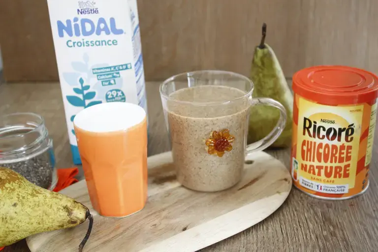 Recette maman enfant smoothie poire miel