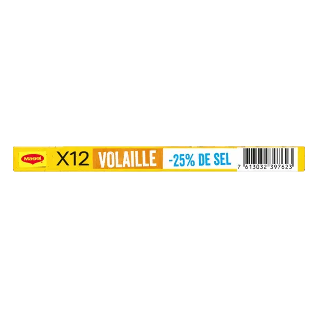MAGGI Bouillon Poultry Low Salt Carton 20x120g FR