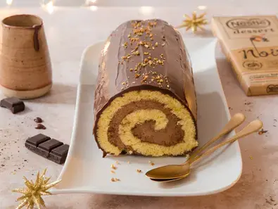 Bûche roulée mousse au chocolat
