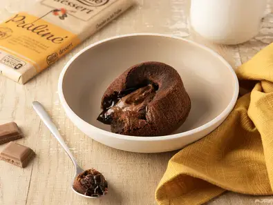 Coeur coulant chocolat praliné