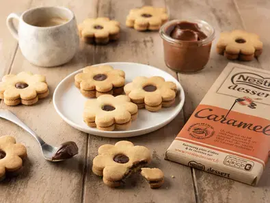sablé chocolat caramel