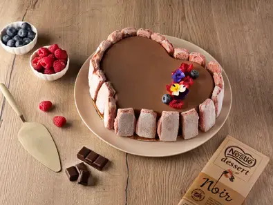 Gâteau mousse chocolat Noir