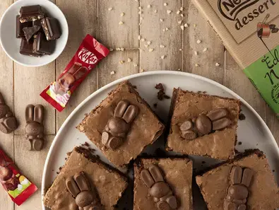 Brownies Noir éclats de Noisettes lapins Kit Kat