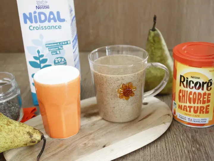 Recette maman enfant smoothie poire miel
