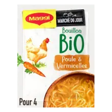 MAGGI BIO Bouillon de Poule aux Vermicelles - Sachet de 65g