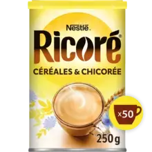 RICORÉ® aux céréales et à la chicorée solubles Boîte 250g