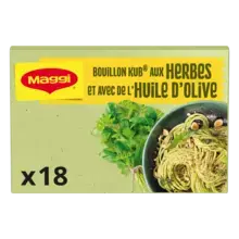 NESTLE MAGGI KUB Bouillon Herbes et Huile d'Olive 180g - 18 tablettes