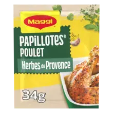 MAGGI Papillotes Poulet Herbes de Provence - Sachet de 34g