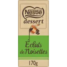 NESTLÉ DESSERT Chocolat Noir Éclats de Noisettes 170g