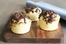 Muffins poire et chocolat Noir 70%