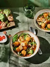 Soupe miso au Crousti dés au tofu