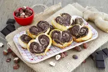 Petits coeurs chocolat corsé noisettes gingembre