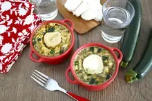 Petits gratins de courgette au chèvre