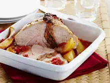 Rôti de veau au basilic