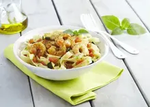 Tagliatelles aux crevettes à la provencale